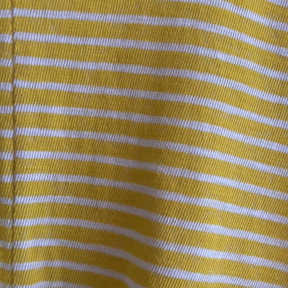 Yellow and white striped tie t-shirt - Picture 3 of 4